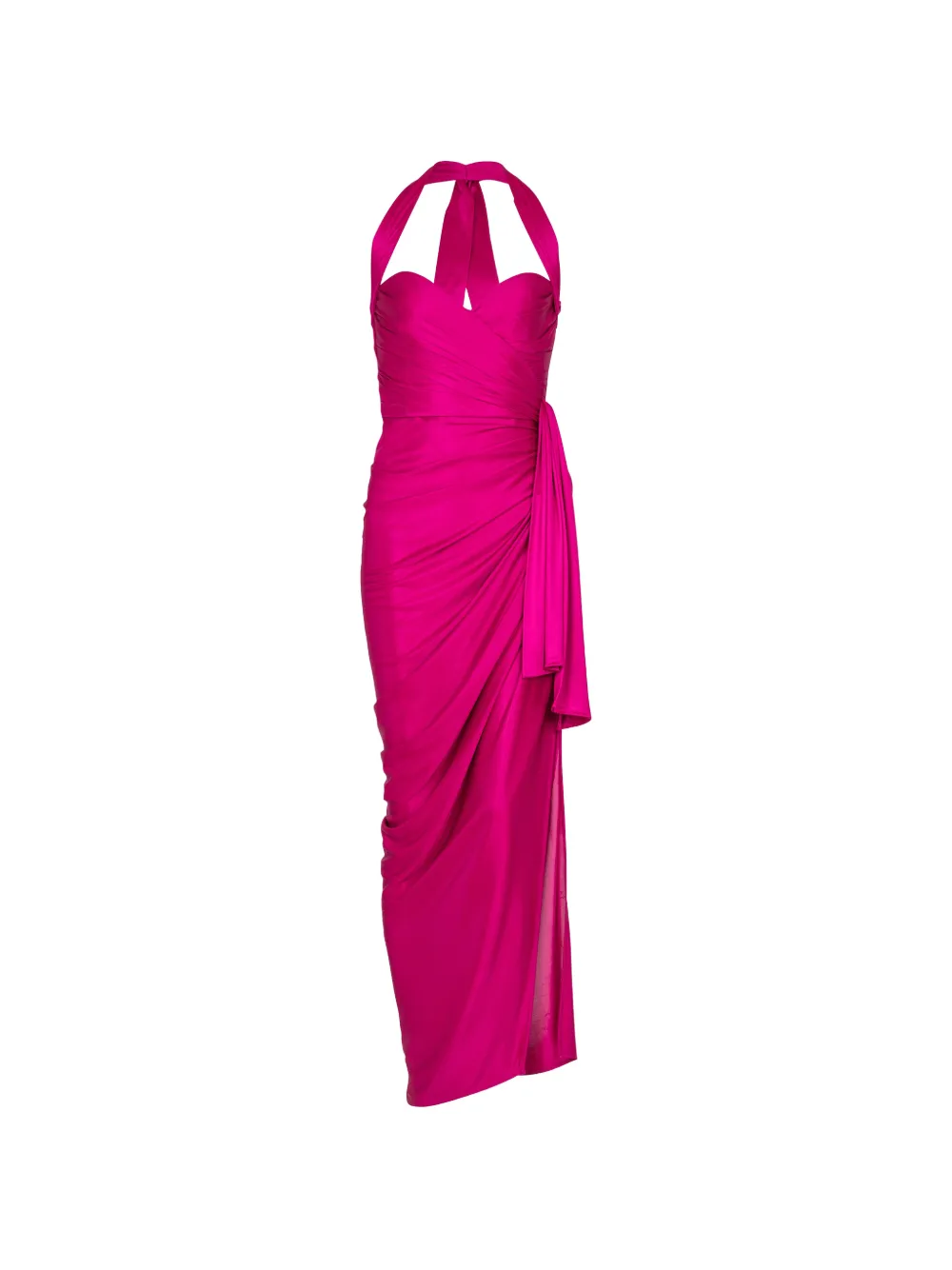Balmain Gedrapeerde jersey mini-jurk Roze