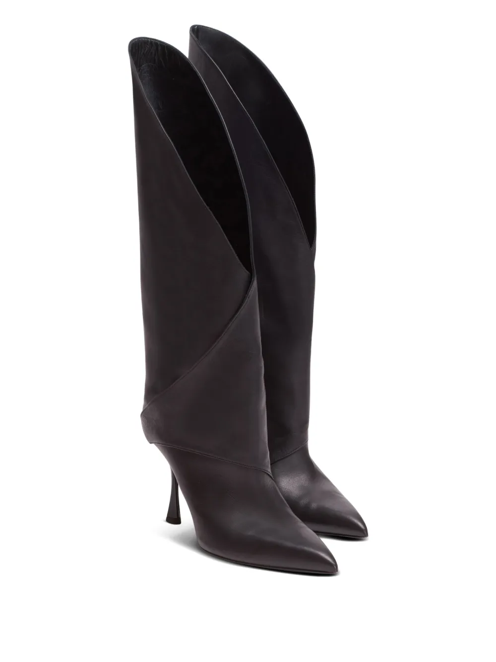 Balmain leather boots Black