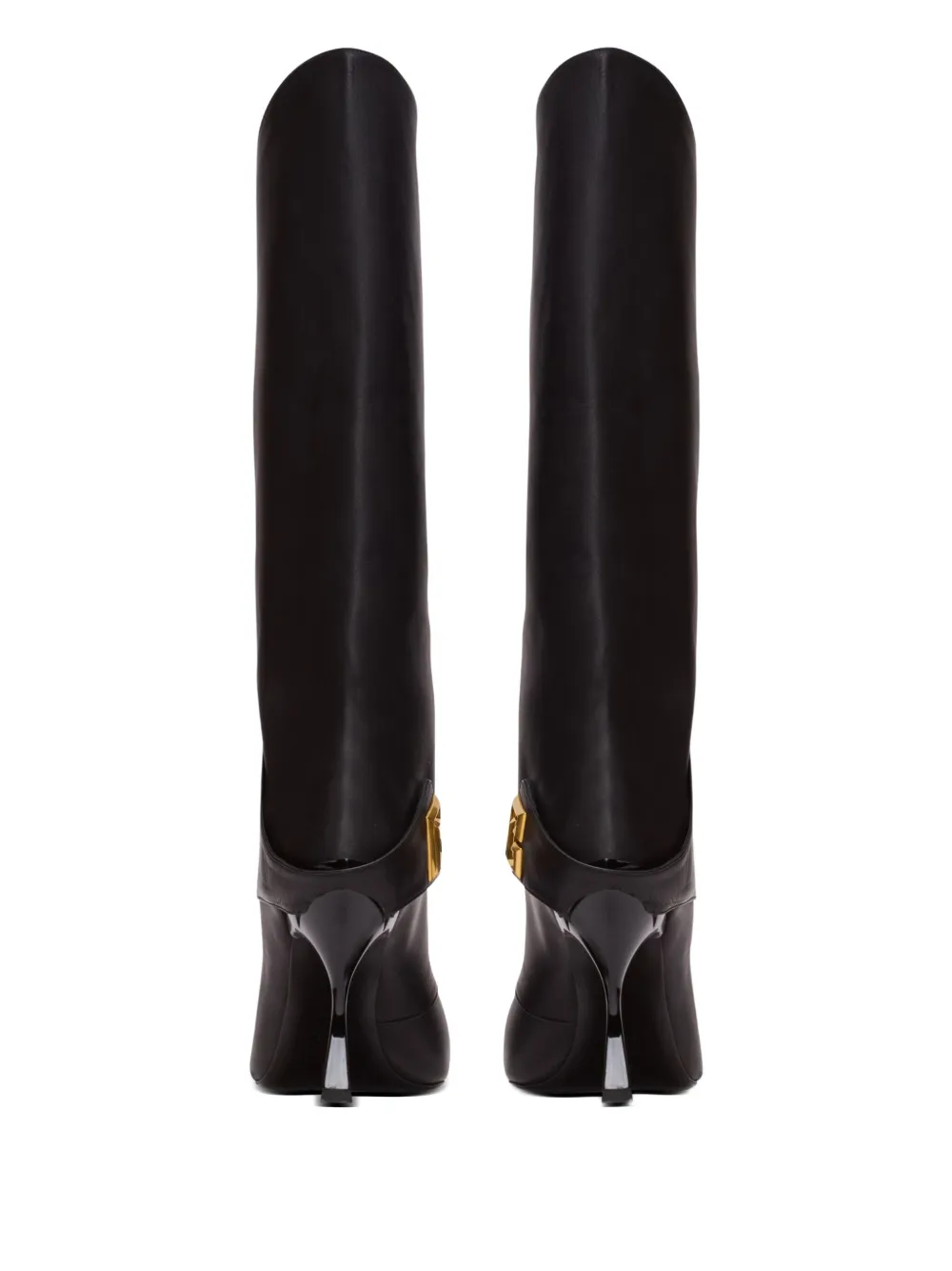 Balmain leather boots Black