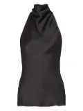 Balmain silk halterneck top - Black