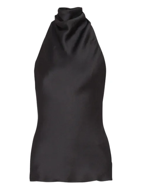 Balmain silk halterneck top