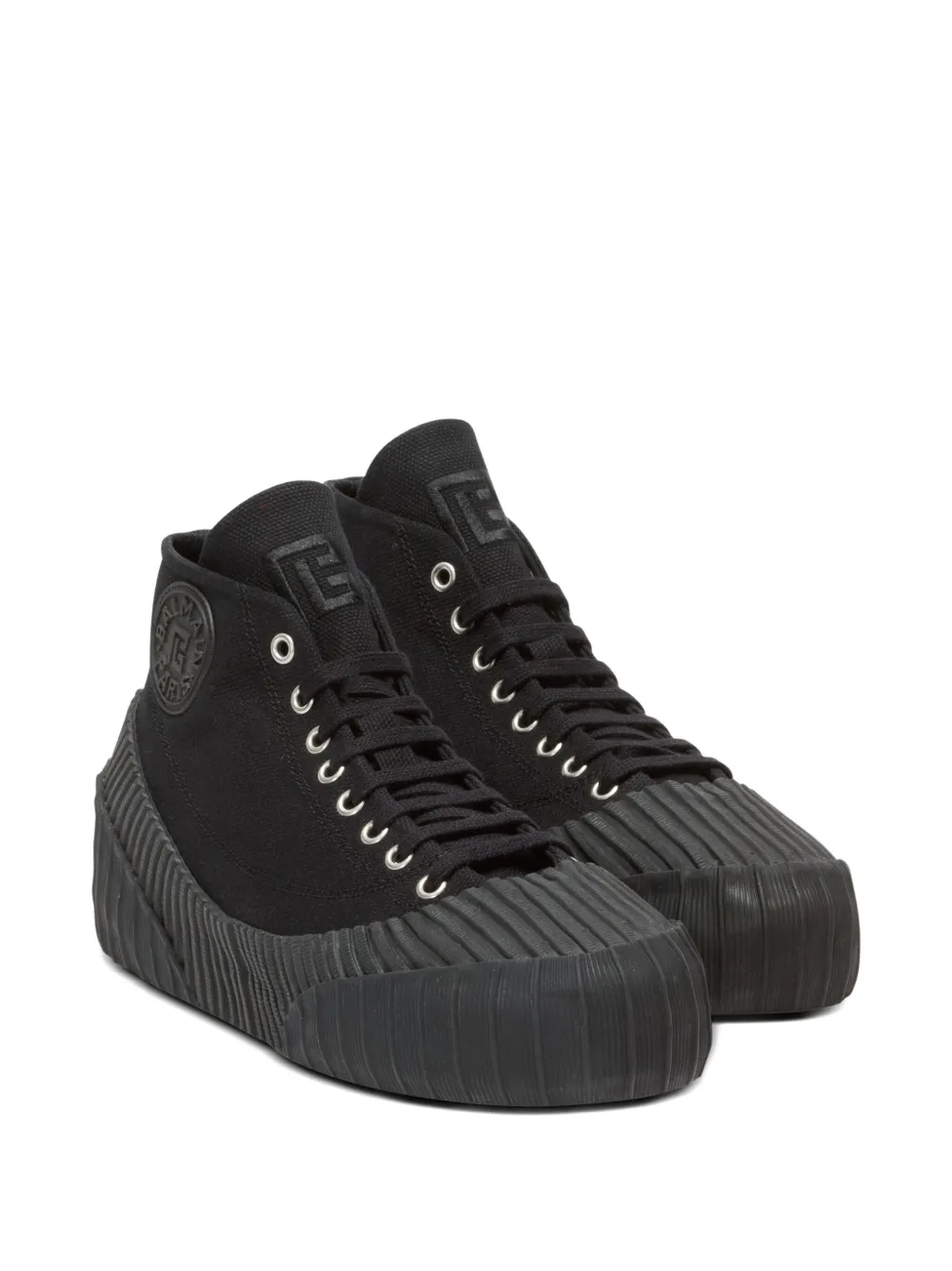 Balmain Riff canvas sneakers Black