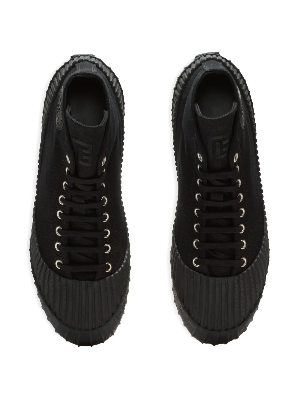 Balmain Riff canvas sneakers Black