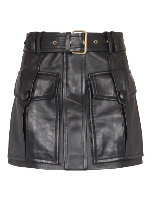 Balmain falda con cinturón