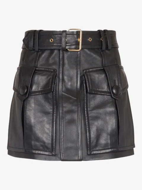 Balmain belted skirt