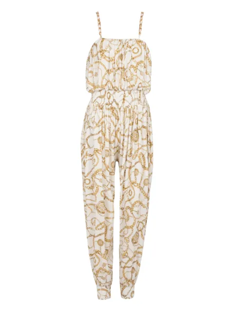 Balmain graphic-print jumpsuit 