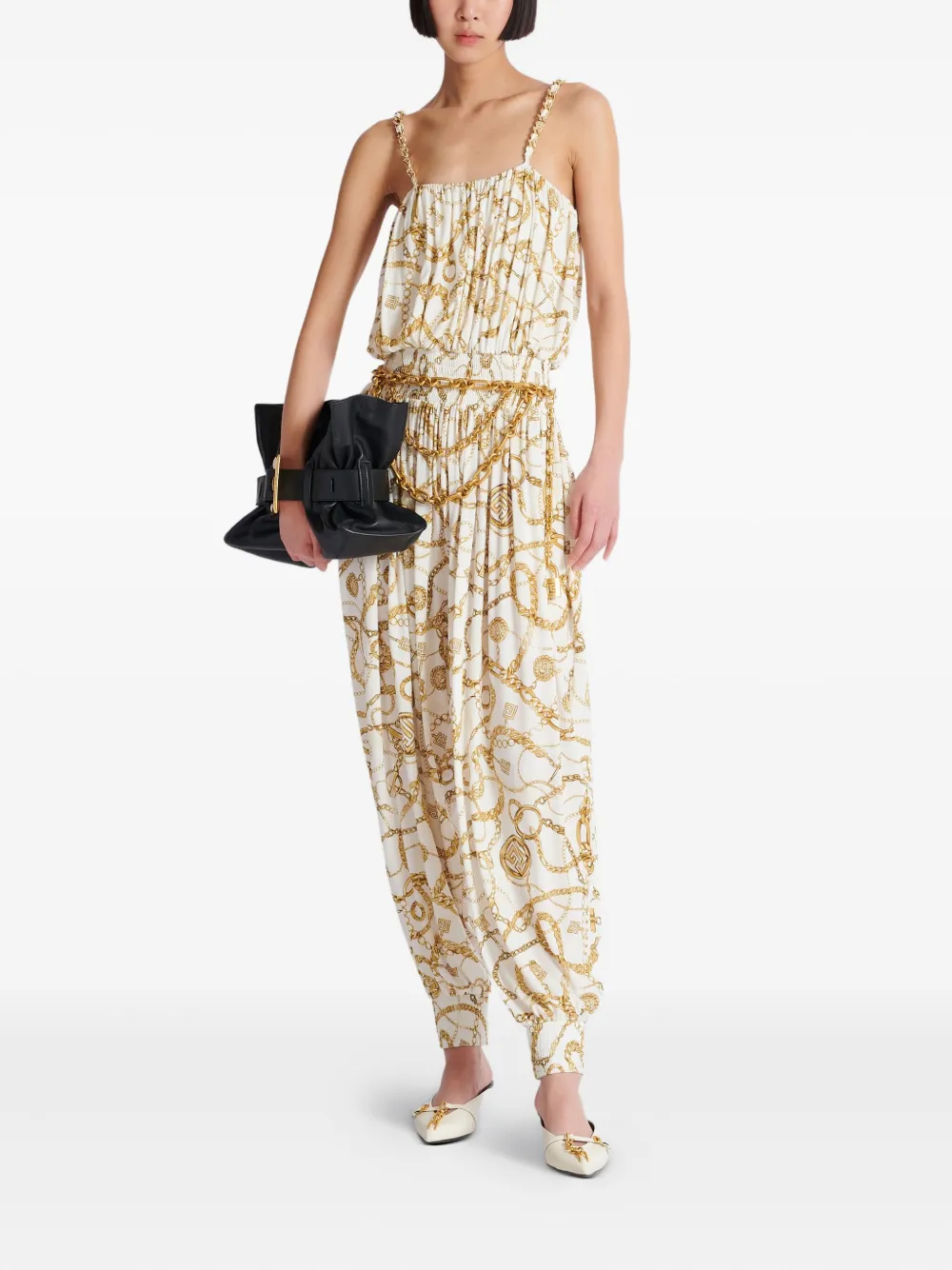 Balmain graphic-print jumpsuit | Full Length | Image 2