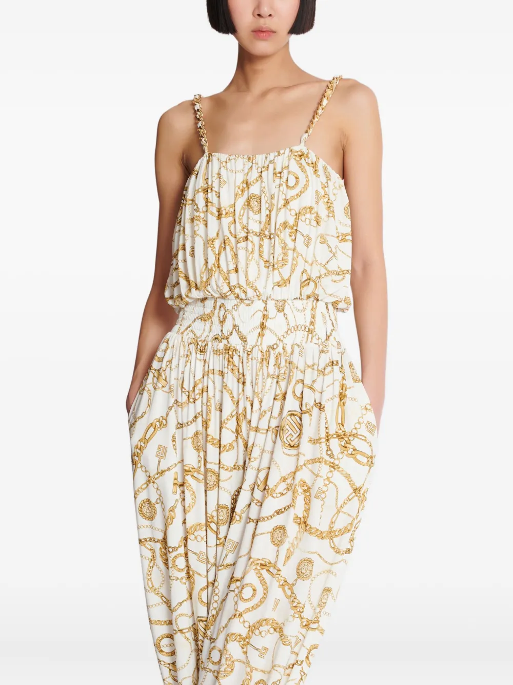 Balmain Tuta intera con stampa | Image 5