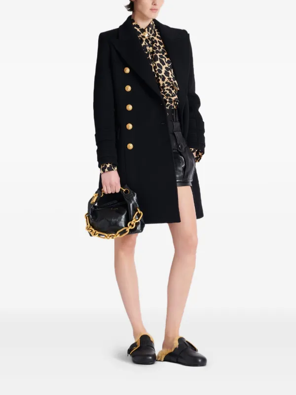 【関税＆送料込み】Balmain 'Sync' Black Medium Shoulder Bag Sync Medium bag in calfskin leather - Women | BALMAIN