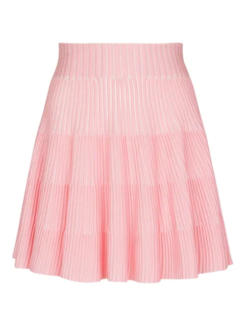 Balmain ribbed-knit skirt