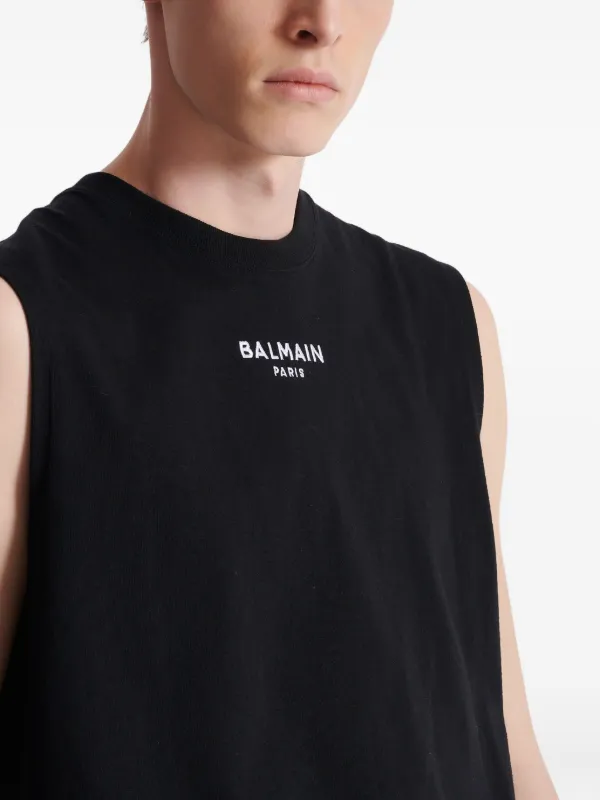 Balmain ロゴ タンクトップ | ブラック | FARFETCH JP