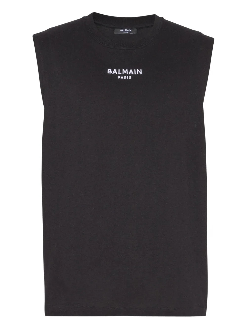 Balmain Tanktop met geborduurd logo Zwart