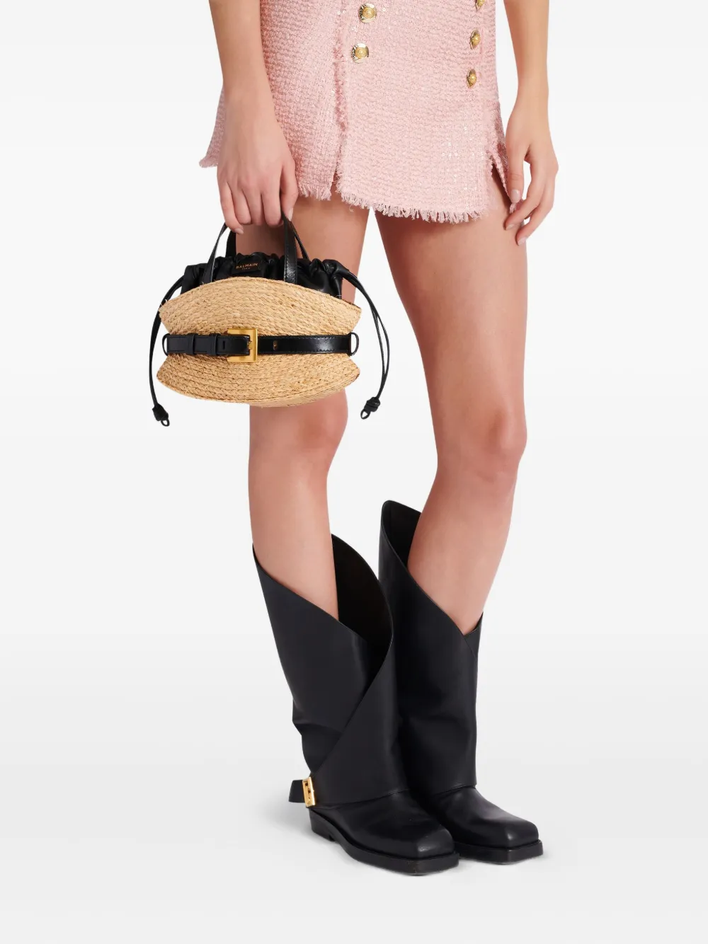 Balmain Shuffle mini-shopper Beige