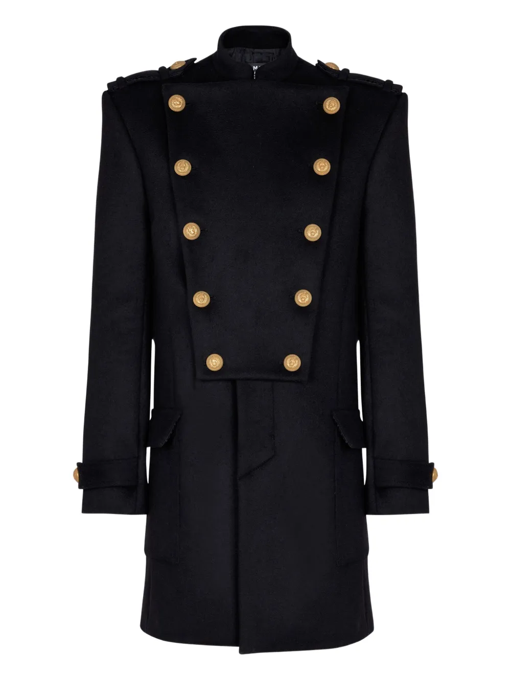 Balmain abrigo con pechera removible | negro | Image 1