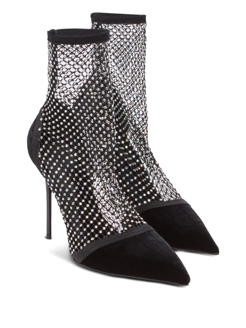 Balmain leather boots Black