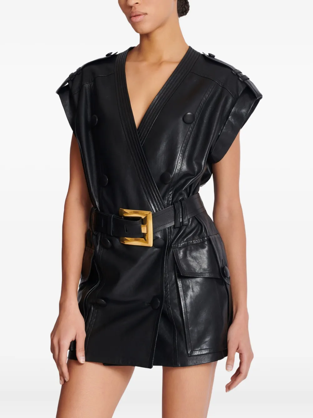 Balmain Abito corto con cintura | Image 6