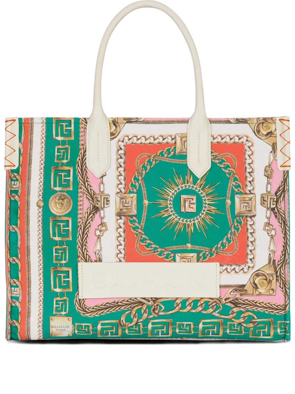 Balmain medium B-Army tote bag | Green | Image 1