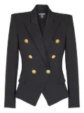 Balmain double-breasted fitted jacket - Black