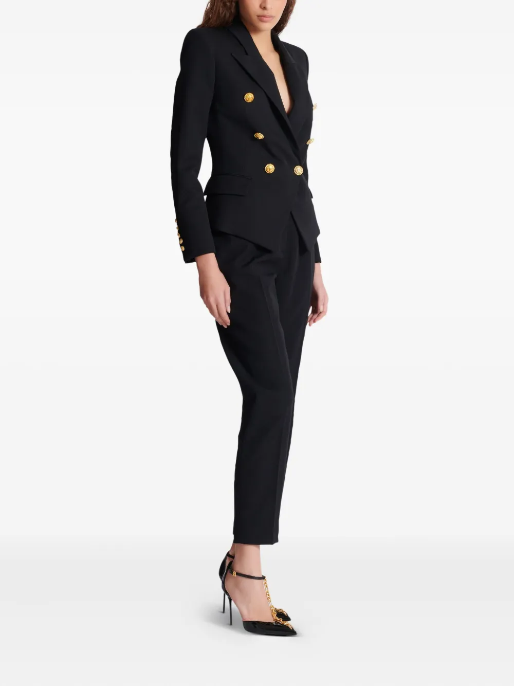 BALMAIN DOUBLE-BREASTED FITTED JACKET