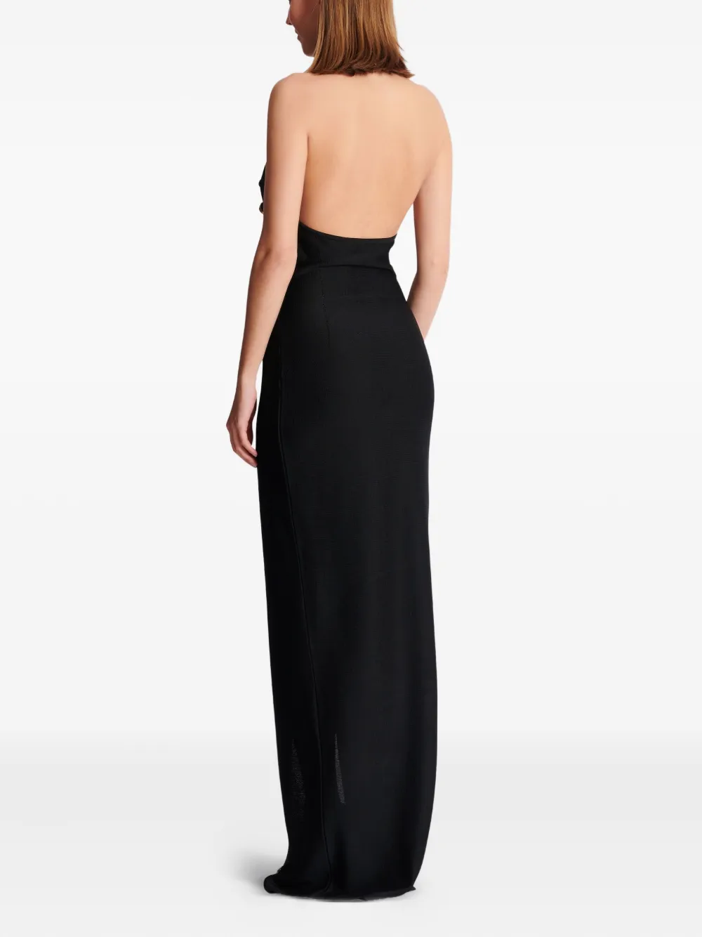 Balmain Maxi-jurk met halternek Zwart