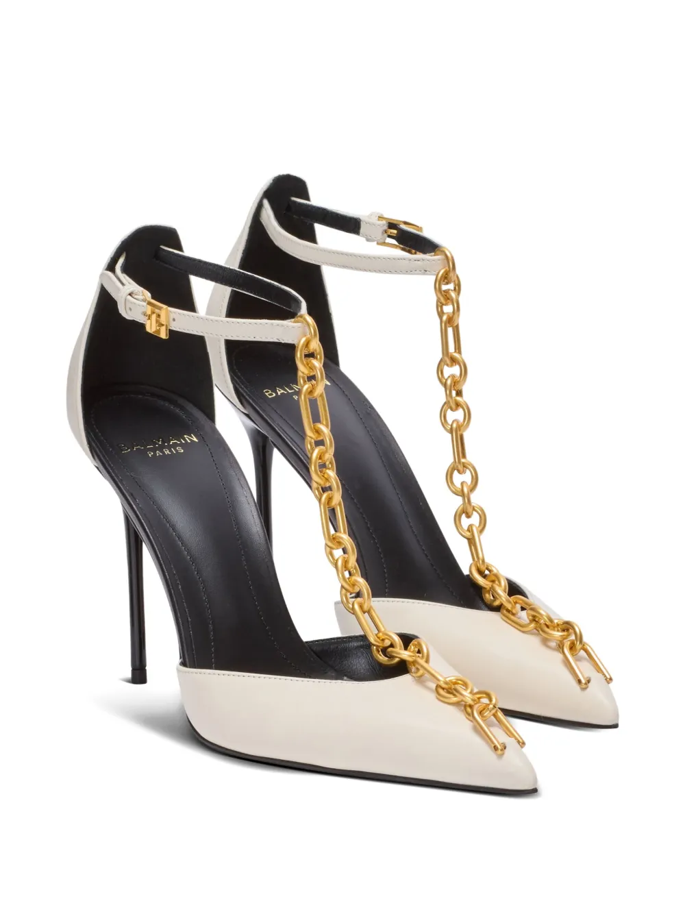 Balmain leather pumps Neutrals