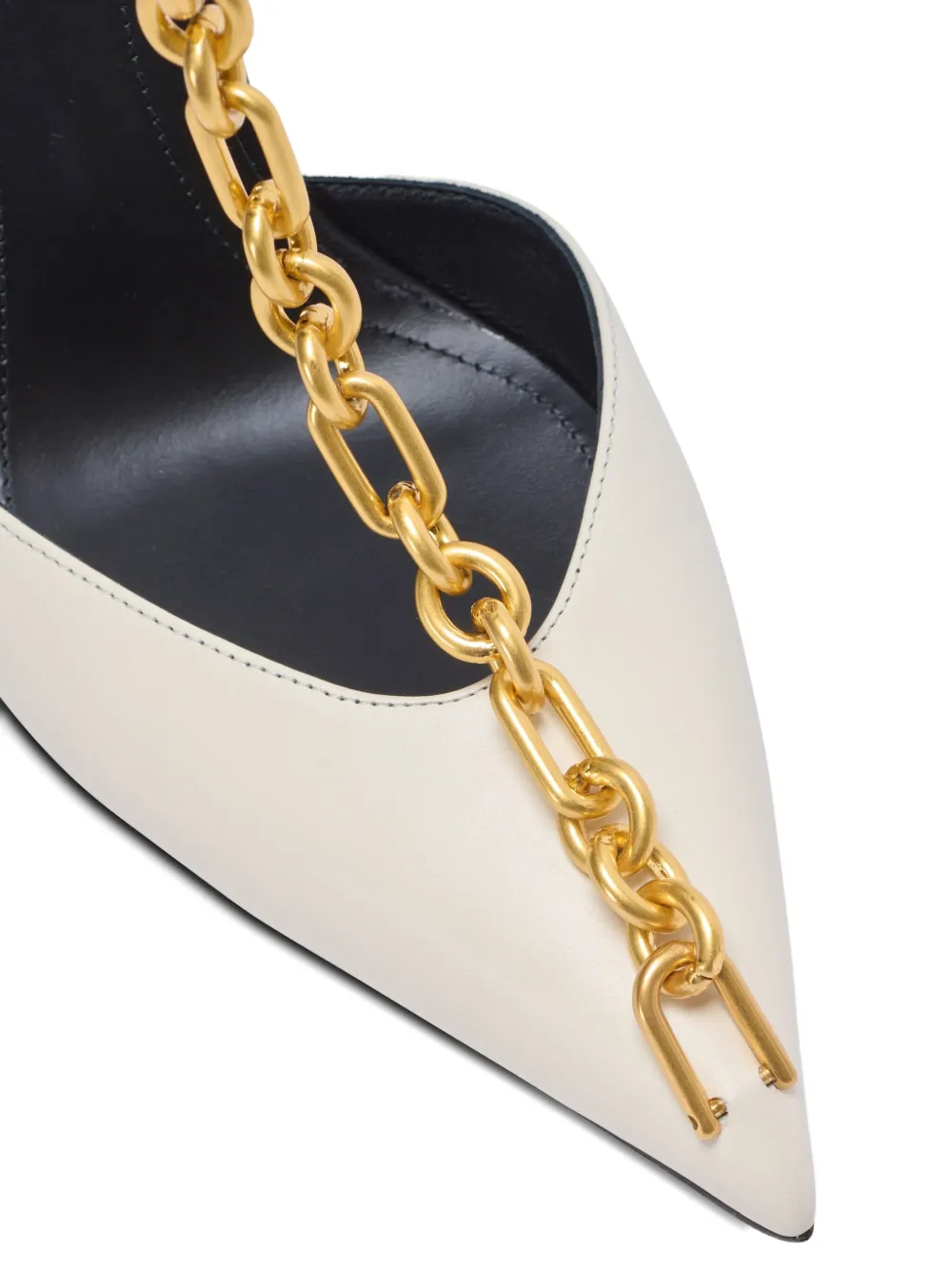 Balmain leather pumps Neutrals