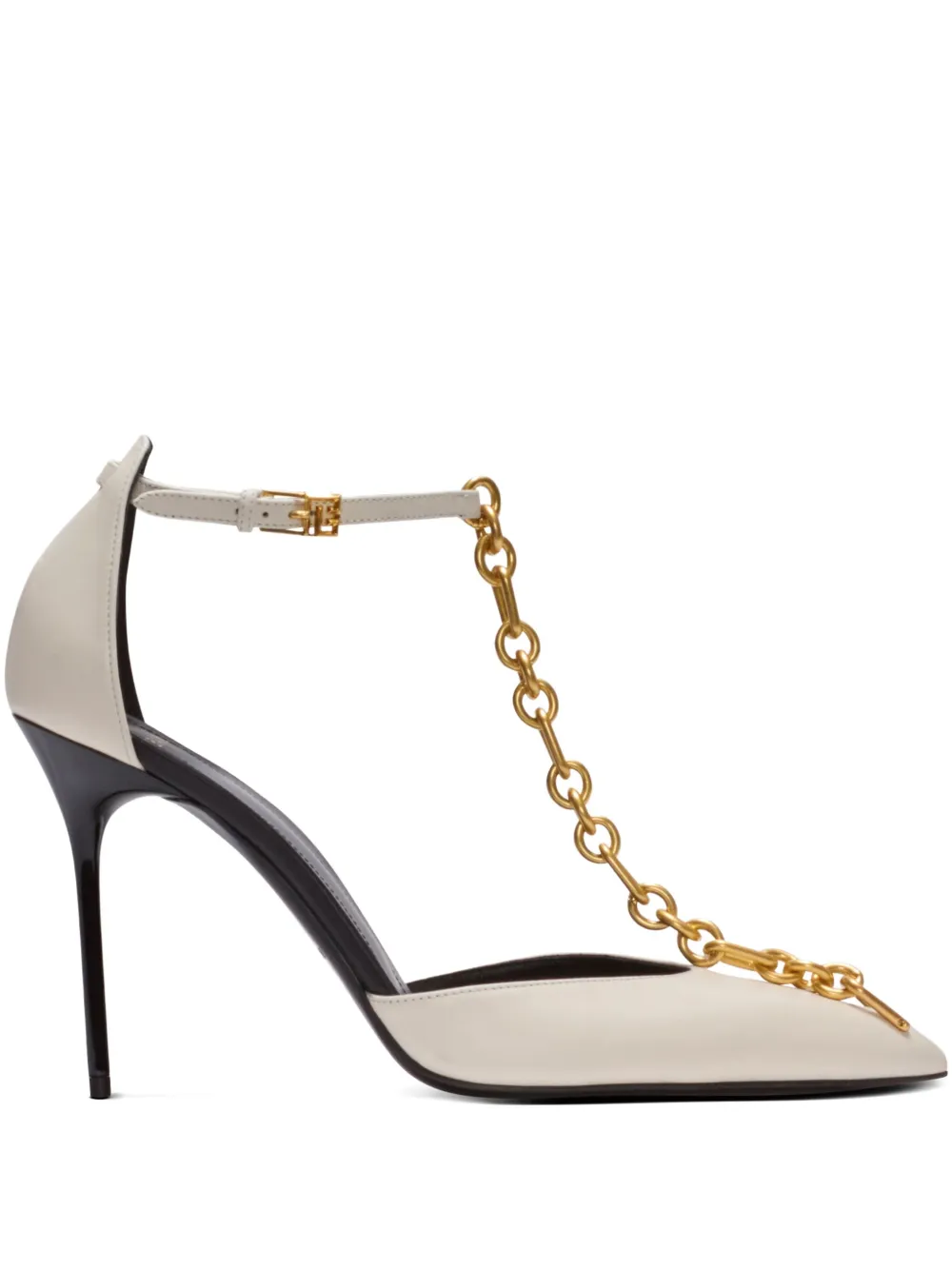 Balmain leather pumps Neutrals