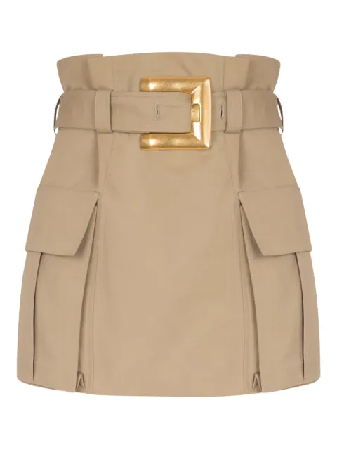 Balmain gabardine skirt