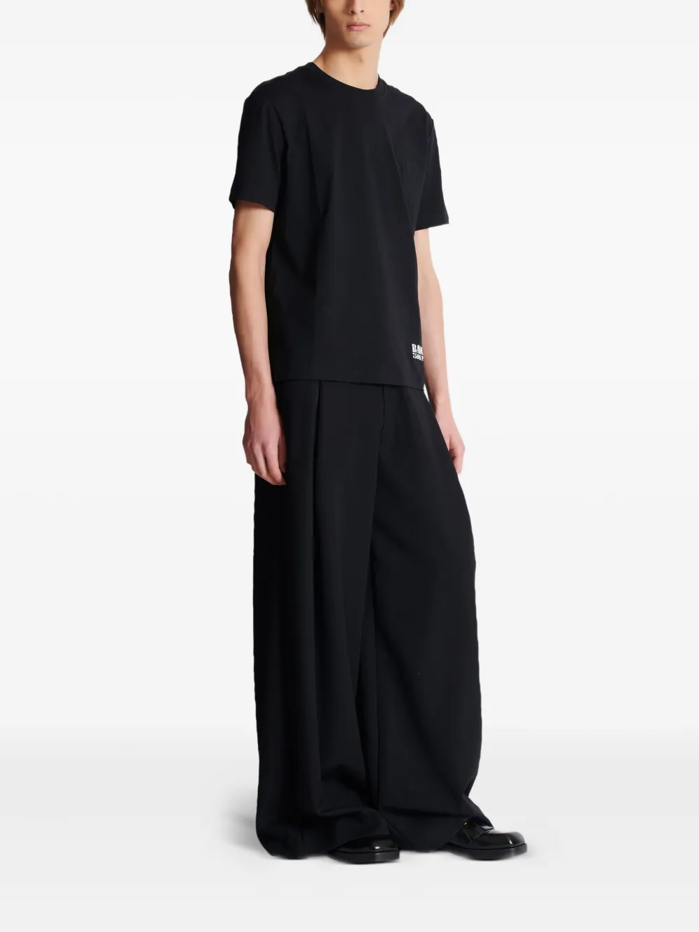 Balmain T-shirt met logoprint Zwart