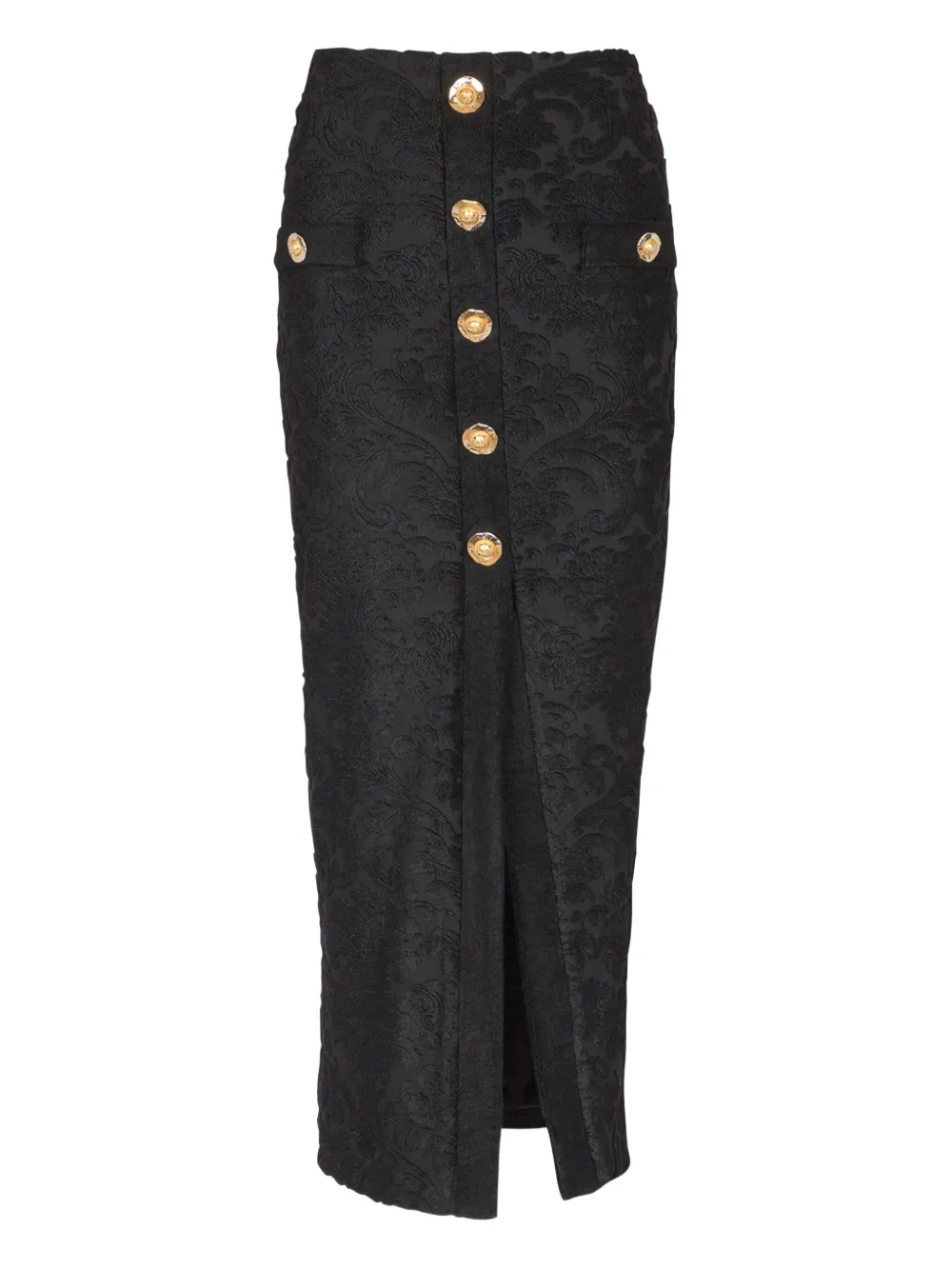 Balmain Rok met jacquard Zwart