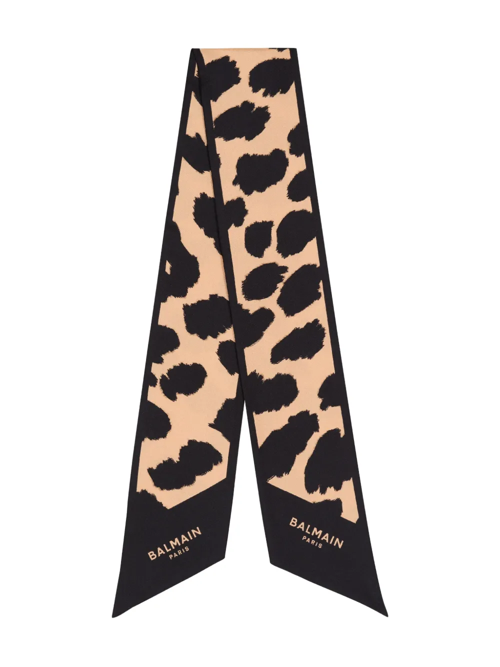 Balmain Leopard-print Silk Bandana