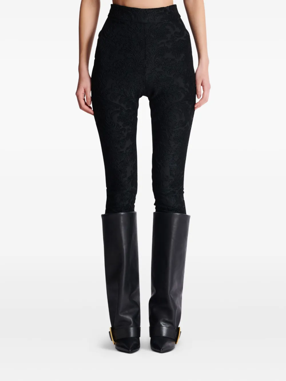 Shop Balmain Baroque Leggings