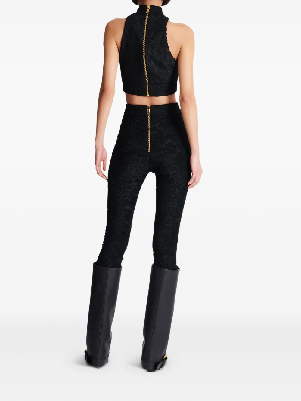 Shop Balmain Baroque Leggings