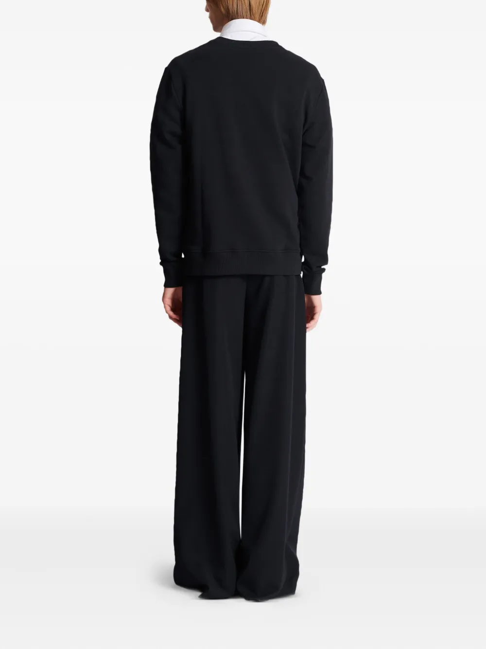 BALMAIN LOGO-PRINT SWEATSHIRT
