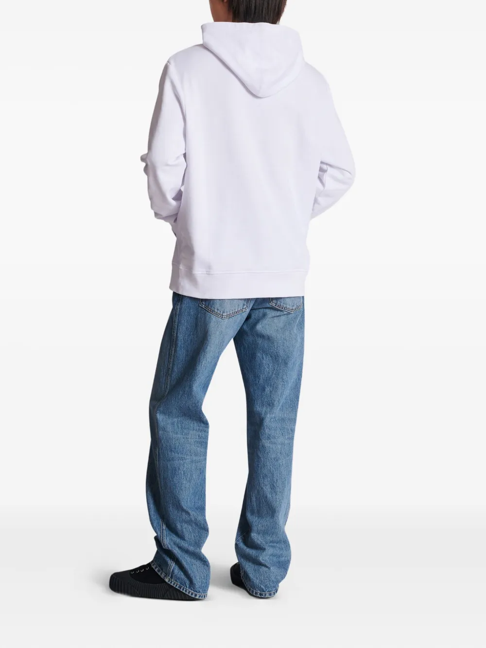 Balmain Hoodie met logoprint Wit