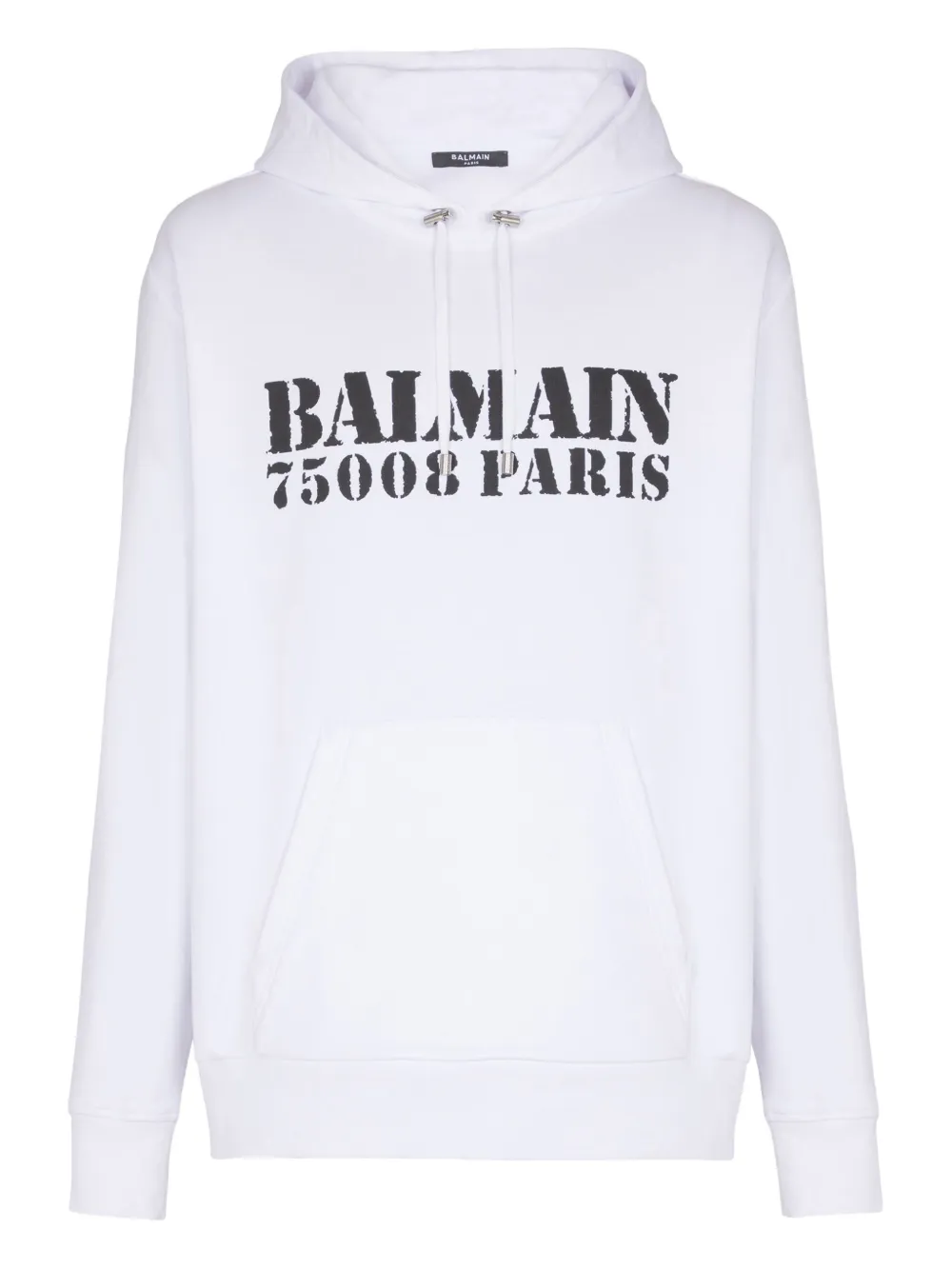 Balmain logo-print hoodie | White | Image 1