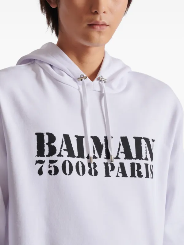 Balmain ロゴ パーカー | ホワイト | FARFETCH JP