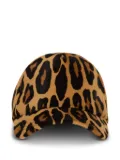 Balmain leopard-print cap - Brown