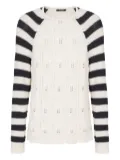 Balmain cable-knit jumper - White