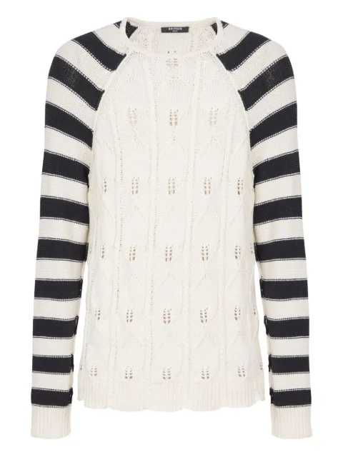 Balmain ケーブルニット セーター