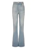 Balmain logo-patch jeans - Blue