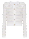 Balmain tweed cardigan - White