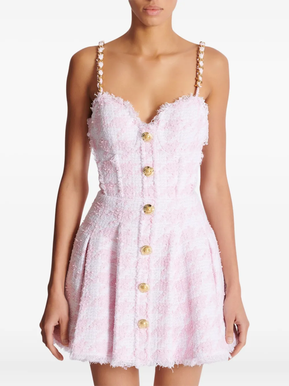 Balmain Tweed A-line Mini Dress