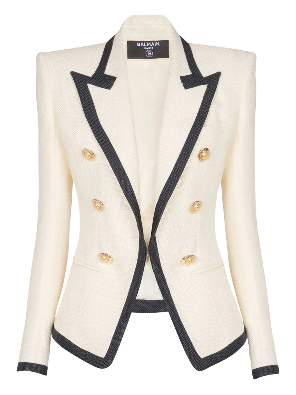 Balmain two-tone fitted jacket | Neutrals | Image 1