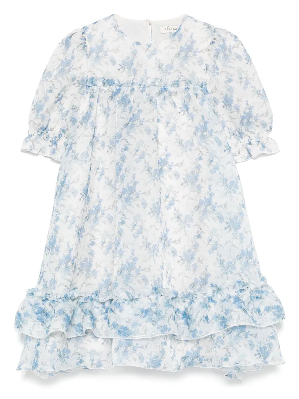 alapage robe mi-longue à effet de transparence | blanc | Image 1
