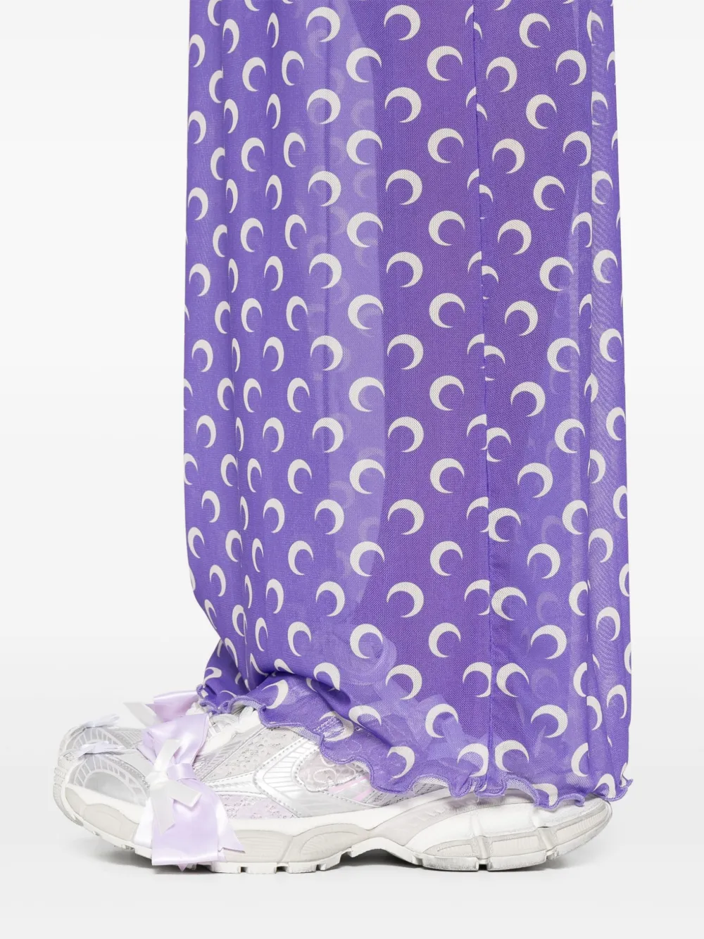 Marine Serre Maxi-jurk met print Paars