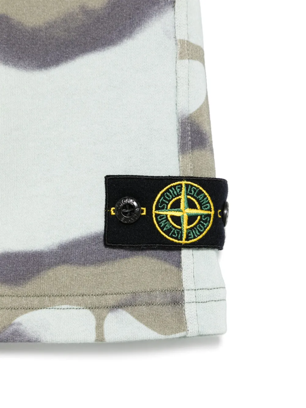 Stone Island Junior Katoenen shorts Blauw