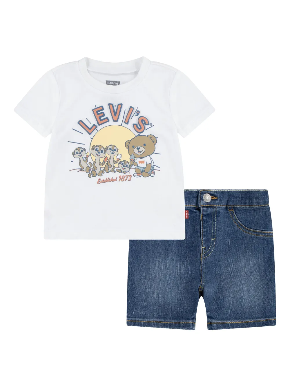 Levi's Babies' Logo-print Shorts (set Of Two)