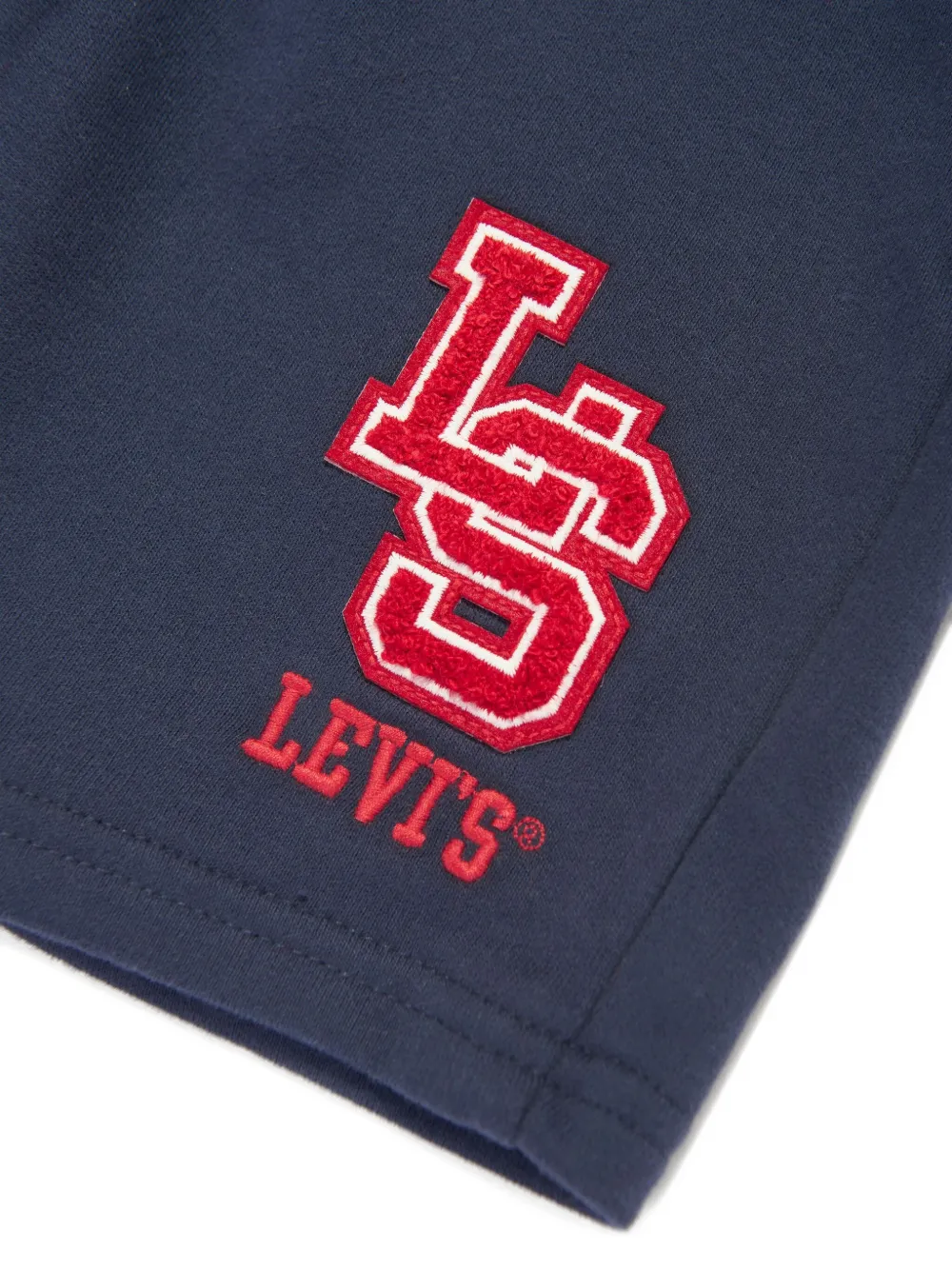 Levi's Kids Trainingsshorts met geborduurd logo Blauw
