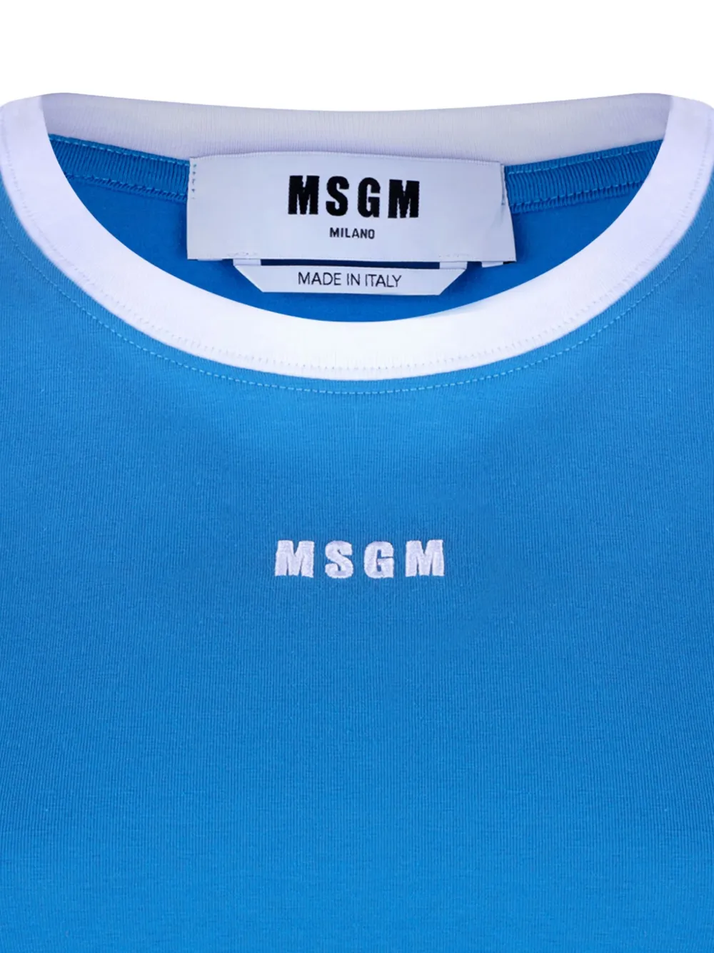 MSGM T-shirt met logoprint Blauw